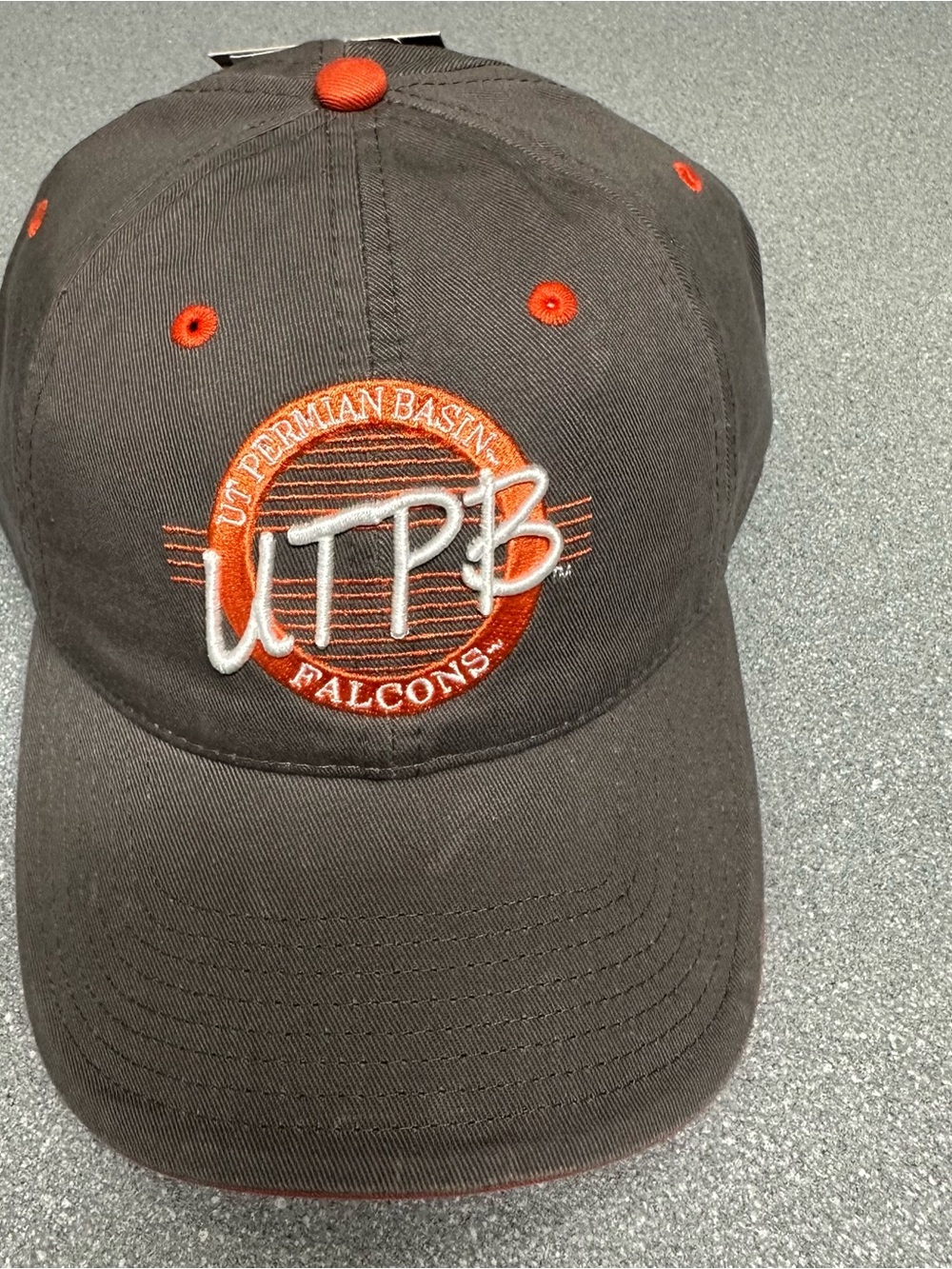 NWT The Game UTPB Falcons Charcoal Adjustable Hat Cap OSFM
